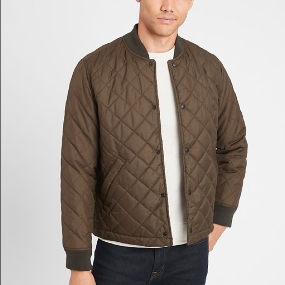 Banana Republic Olive Bomber Jacket